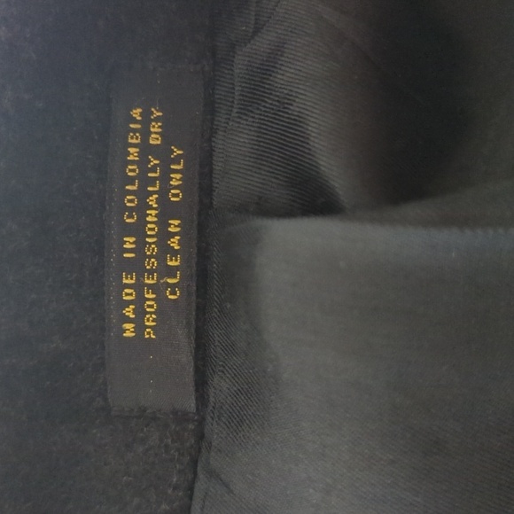 DiSilver Cashmere Blend Italian Overcoat Winter Trench Coat Black Men’s 42R - Picture 11 of 14